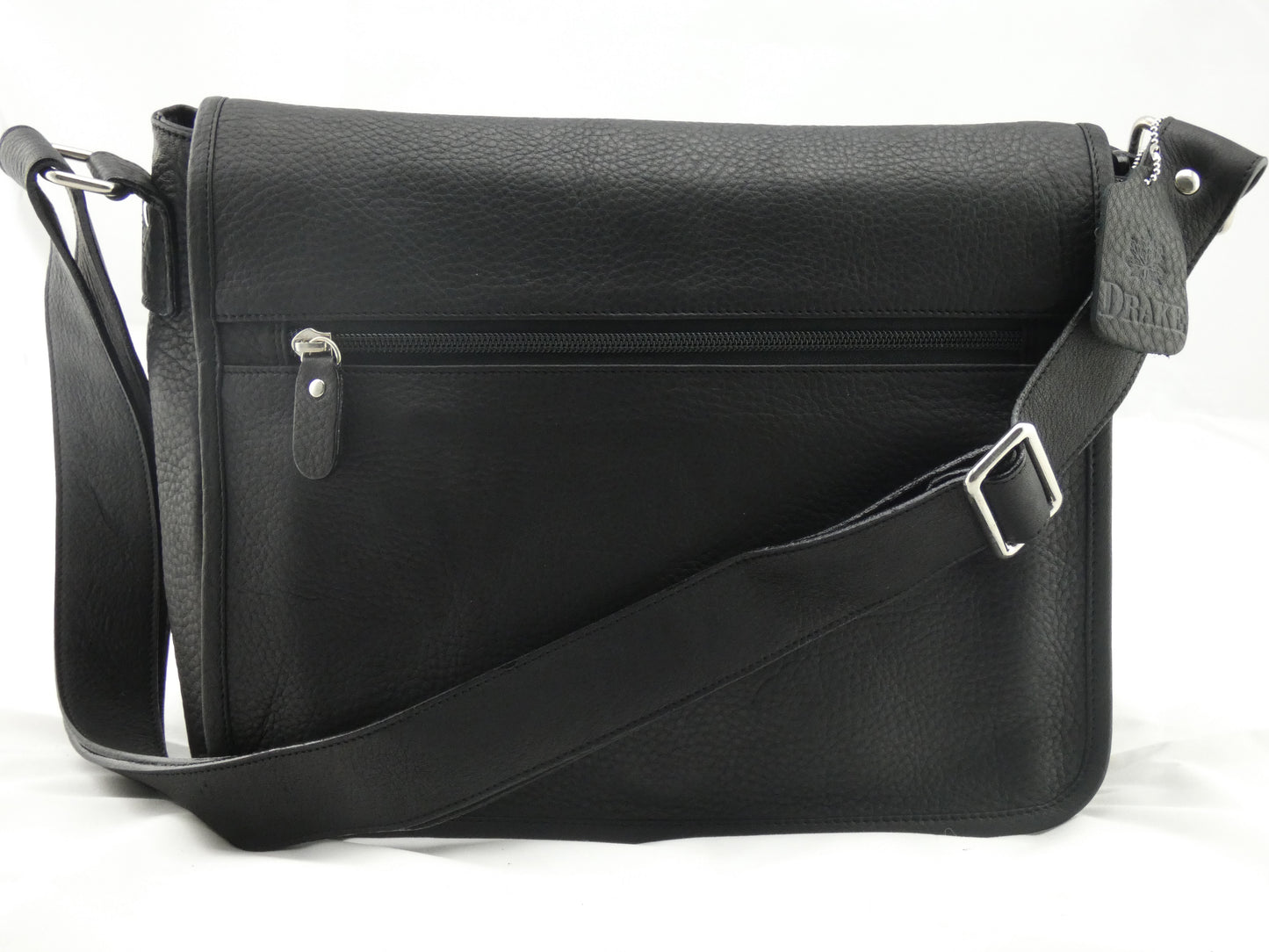Drake ~ Medium 7 Zipper Messenger Bag