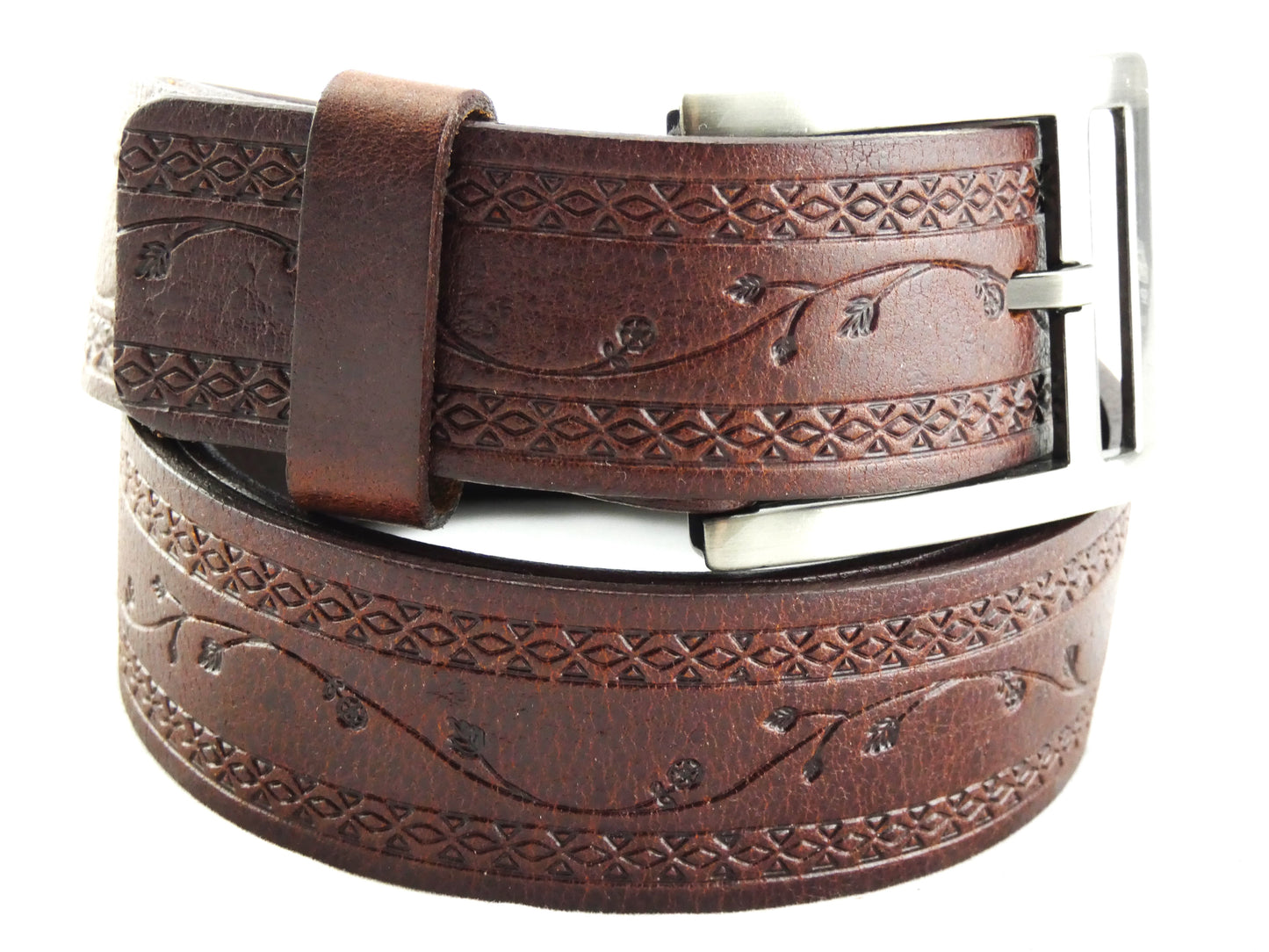 Belt - 35 mm Floral Vine with Edge