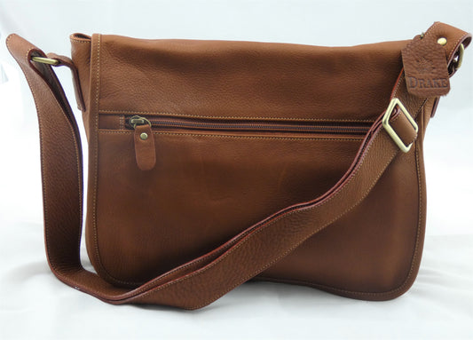 Drake ~ Medium 7 Zipper Messenger Bag
